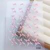 Adesivos de Unha 5D Embossados Coração Doce Laço Azul Jeans Ursinho Coelho Adesivos para Diário de Nail Art
