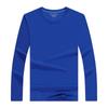 Camiseta cultural promocional nueva de primavera y otoño personalizada de manga larga de color sólido, camiseta publicitaria, overol para hombre y mujer, camiseta de cuello redondo al por mayor