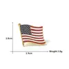 Joias de Broche Bandeira Americana Atacado Broche Metálico Insígnia Liga Metálica Material Metalico Acessórios de Decoração para Roupas Bolsas