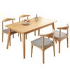 Mesa de Jantar Simples Nórdica Pequeno Apartamento Doméstico Retangular Mesa de Jantar Fast Food Comercial Aluguel Quarto Combinação de Mesa e Cadeira de Jantar