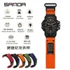 Reloj Electrónico Sanda Multifuncional Estudiante Personalizado Creativo Nylon Velcro Reloj Reloj Despertador Tres Veces Reloj de Pulsera Impermeable