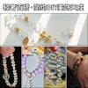 Colgante de Cristal Blanco Natural Tao Collar DIY Hecho a Mano Gota Pequeña Chapado en Oro de 24K Cuentas Facetadas con Accesorios de Cristal