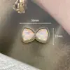 Nova cor quadrada de fundo plano para joias, transparente, diamante, laço de amor, aplique, grampo de cabelo de personalidade, acessórios DIY para roupas