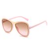 Gafas de Sol Nuevas de Marco Grande Transfronterizas, Gafas Aviador Retro Europeas y Americanas, Gafas Aviador Coloridas Personalizadas al por Mayor