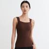 Ropa de Belleza para Levantar la Piel de Celebridad de Internet con Parte Inferior Nude y Camisola sin Mangas de Cuatro Estaciones Hidratante de Longitud Media para Mujer