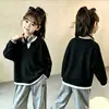 Nuevo Estilo de Otoño para Niñas, Versión Coreana Súper Linda, Camiseta de Manga Larga Waffle de Punto Falso Dos Piezas Casual para Bebé, Ropa Exterior Versátil