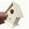 Casa de pájaros de madera para mascotas, juego de manualidades DIY, decoración de jardinería, manualidades de graffiti hechas a mano, producto nuevo transfronterizo