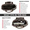 Maletín de Piel Crazy Horse para Hombre, Nuevo, de Negocios, Gama Alta, para Viajes de Negocios, Bolsa para Ordenador, Gran Capacidad, Bolso de Mano Retro