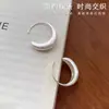 Ganchos para Oreja Curvos Estilo Coreano Cepillados en Forma de C para Mujer, Pendientes Curvos Elegantes con un Toque Sencillo y de Alta Gama, un Regalo de Moda para tu Novia, Envío Gratis