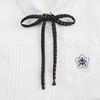 Corbata de Lunares de Moda para Mujer, Lindo Accesorio JK, Flor para Cuello de Uniforme Estudiantil, Moda Juvenil Versátil