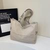 2026 Nueva Moda de Primavera Estilo Japonés Bolso Tote de Hombro Grande para Mujer, Bolso Cuadrado Pequeño de Lona Fresca