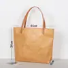 Saco de Papel Dupont Personalizado Retro Impermeável Sacola de Lona para Compras Papel Kraft Ecológico Bolsa de Mão Publicitária Logotipo Impresso Personalizado