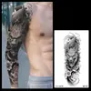 Tatuagem Temporária Completa de Braço com Flores e Ervas para Homens e Mulheres à Prova d'Água Duradoura Tinta Suco Alta Qualidade Não Refletiva Novo Estilo 2025