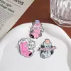 Broche Creativo en Forma de Inhalador Divertido Insignia Floral Inglesa Pin Personalizado Accesorios Decorativos para Mochila Ropa