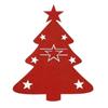 Posavasos de fieltro navideño transfronterizo, recortado, absorbente de agua, antideslizante, aislante, grueso, para mesa de restaurante y hogar
