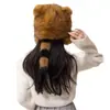 Gorros de Invierno al por Mayor para Niños, Gorros con Orejas de Mapache para Protegerse, Gorros Tipo Lei Feng Overlord de Piel Sintética de Mapache Americano, Gorros de Invierno Cálidos para Hombre