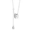 Anel de Corrida Cintura Fina em Prata de Lei S925 Colar com Pingente de Franja 2025 Novo Luxo Acessível Moda Simples Elegante Versátil Corrente para Clavícula