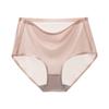 Roupa Íntima Feminina Sem Costura de Seda de Gelo Cintura Alta Malha Respirável Contratoráciga Ultra Fina Forro de Algodão Antibacteriano Calcinhas Venda por Atacado