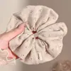 Otoño Invierno Estilo Coreano Cuadros Lazo para el Pelo de Intestino Grande Mujer 2026 Nuevo Gama Alta Súper Grande Cuerda para Moño Flor en la Cabeza Accesorios para el Cabello