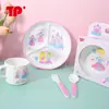 Vajilla Infantil, Vajilla de Resina de Melamina, Plato de Cena para Bebé, Plato Dividido, Bol para Comida Complementaria de Guardería, Fábrica de Tazones para Bebé