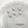 Nuevo Versátil Francés Mariposa Arte de Uñas Accesorios de Pedrería Estilo Coreano Color Sólido Alta Calidad Mariposa Pedrería Material para Uñas Venta al por Mayor