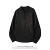 Suéter Henley de Punto Texturizado de Manga Larga Estilo Coreano Old Money Nuevo Otoño 2026 para Hombre, Capa Base de Punto de Alta Gama
