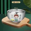 Fábrica de Origen Comida Familiar para Compartir Juego de Tazones Familiares Hogareño Acero Inoxidable de Grado Alimenticio Niños Bebé Comiendo Anti-quemaduras
