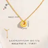 Pu Zuo Jiu no se decolora oro accesorios DIY cadena de suéter para mujer de alta gama otoño e invierno colgante tuo tuo dorado cepillado