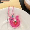 Pingente acrílico de cobrinha fofa ano da cobra desenho animado presente namoradas casal chaveiro pingente pingente para menina atacado