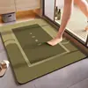 Tapete de Chão Absorvente de Terra de Diatomáceas Minimalista Moderno para Banheiro de Casa e Entrada, Tapete Antiderrapante para Pés, Resistente à Sujeira e de Fácil Cuidado