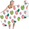 Toalha de Praia com Capuz de Secagem Rápida Toalha de Banho para Férias na Praia Toalha de Banho Absorvente Roupão de Banho Feminino Toalha de Verão Toalha Absorvente