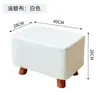 Banqueta Baixa para Sala de Estar, Banqueta Quadrada de Tecido com Tecnologia Doméstica, Banqueta de Sofá, Apoio para os Pés ao Lado da Cama, Banqueta para Trocar Sapatos na Entrada, Banqueta de Sofá