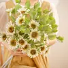 Chunwu Girassol Flor Artificial de Haste Única Fabricante Decoração de Casa Buquê de Casamento Parede de Flores de Rosa Flor Falsa Estilo Ins