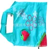 Bolsa de Compras Dobrável de Poliéster Bolsa de Morango Conveniência para Supermercado Armazenamento Bolsa Quadrada para Compras Pode Ser Impressa com LOGOTIPO