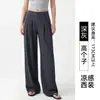 Calça de Alfaiataria Feminina 2026 Novo Estilo Cintura Alta Fluida Elegante Roupa de Trabalho Tamanho Plus Casual para Pessoas Altas Feita Sob Medida Direto da Fábrica