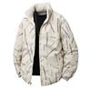 Chaqueta de Algodón Grueso Reversible de Invierno de Moda para Parejas Estilo Americano Versátil Abrigo de Algodón con Estampado Completo Transfronterizo Amazon