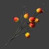 Adornos Florales de Año Nuevo de Fruta Roja Simulada de Caqui y Granada, Decoración de Fruta de la Fortuna, Arreglo Floral de Fruta de Espuma, Adornos de Fruta Roja de Flor Simulada