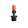 Sistema de riego por goteo boquilla atomizadora ajustable naranja 47 capilares boquilla de tres vías riego de jardín dispositivo de riego automático de agua