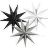 Suministro Listo de Estrellas de Papel de Nueve Puntas de 30 cm Colgantes, Decoraciones para Fiestas Navideñas, Decoraciones para Ventanas de Centros Comerciales de Jardín de Infancia