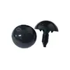 Mango roscado ojos de frijol negro DIY muñeca de lana hecha a mano ojos de muñeca material de protección ambiental fábrica venta al por mayor directa