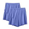 Pantalones cortos de verano para mujer, de modal, talla grande, con bolsillos, antiluz, de tres piezas, de cintura alta, informales, para el hogar, paquete de 2