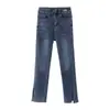 Pantalones Adelgazantes Elásticos de Cintura Alta Otoño e Invierno Tallas Grandes para Mujeres Gorditas 2025 Nuevos Pantalones Rectos Tipo Cigarrillo Jeans para Mujer de Moda