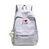 Mochila estilo universitario coreano para estudiantes hombres y mujeres, bordada con corazones, gran capacidad, mochila ligera para estudiantes de secundaria y preparatoria