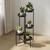 Suporte de Flores Redondo Dobrável Multicamadas, Suporte de Plantas de Ferro Minimalista Criativo