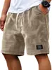 2026 Novos Shorts Casuais Waffle Masculinos de Verão Soltos Respiráveis de Comprimento Médio Tendência Americana Roupas Masculinas