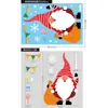 Decoración Navideña Transfronteriza Copo de Nieve Adhesivos para Vidrio de Ventana Decoración para Fiesta de Navidad Regalo de Papá Noel Adhesivos Estáticos