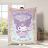 Manta Linda de Dibujos Animados Sanrio para Exportación Transfronteriza Tipo Manta de Franela Estampada Manta para Cuatro Estaciones y Descanso para el Almuerzo con Aire Acondicionado