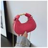 Bolso de Hombro Cadena Bolso Media Luna 2025 Verano Nueva Moda Bolso de Mujer Nicho Mini Hendido Portátil Bandolera Trendy