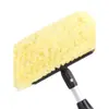 Escova de Fluxo de Água para Carro com Cabo Longo Desmontável Ferramenta de Lavagem de Carro Escova Lavadora de Carro Espuma Escova de Lavagem de Carro Fluxo de Água Cerdas Macias Escova de Carro