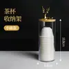 Estante de Almacenamiento de Tazas de Té Kung Fu de Gama Alta para Oficina y Hogar, Empaquetado Individualmente, a Prueba de Humedad y Moho, Estante de Almacenamiento de Tazas de Té Portátil